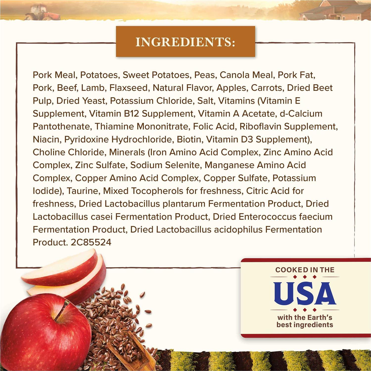 Alternative view of Whole Earth Farms Grain Free Pork Beef & Lamb Recipe Dry Dog Food