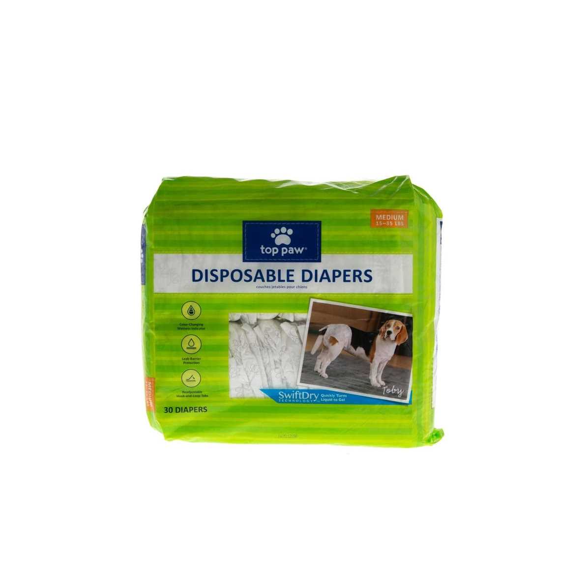 Alternative view of Top Paw Disposable Dog Diapers
