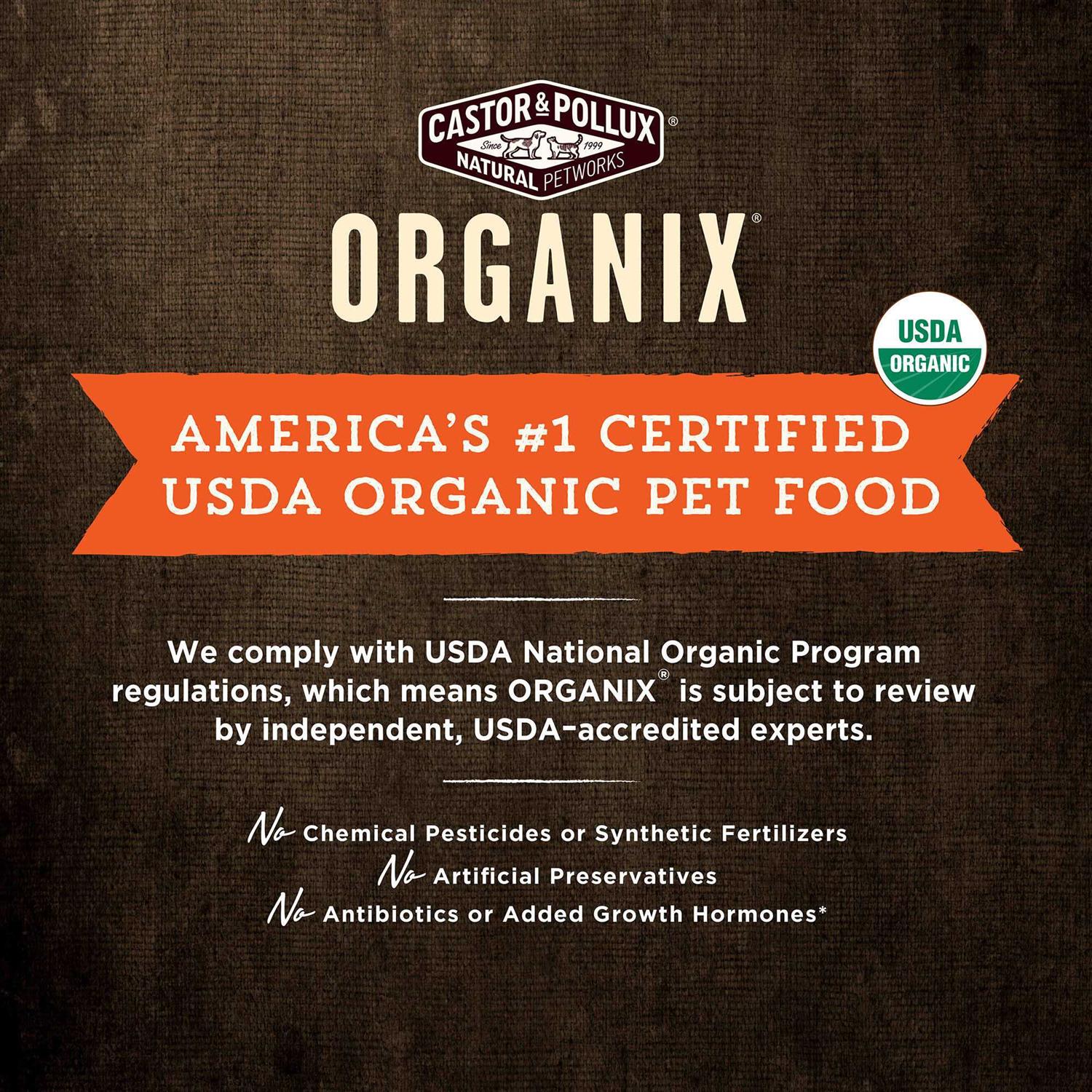 Alternative view of Castor & Pollux Organix Organic Chicken Recipe Dry Dog Food