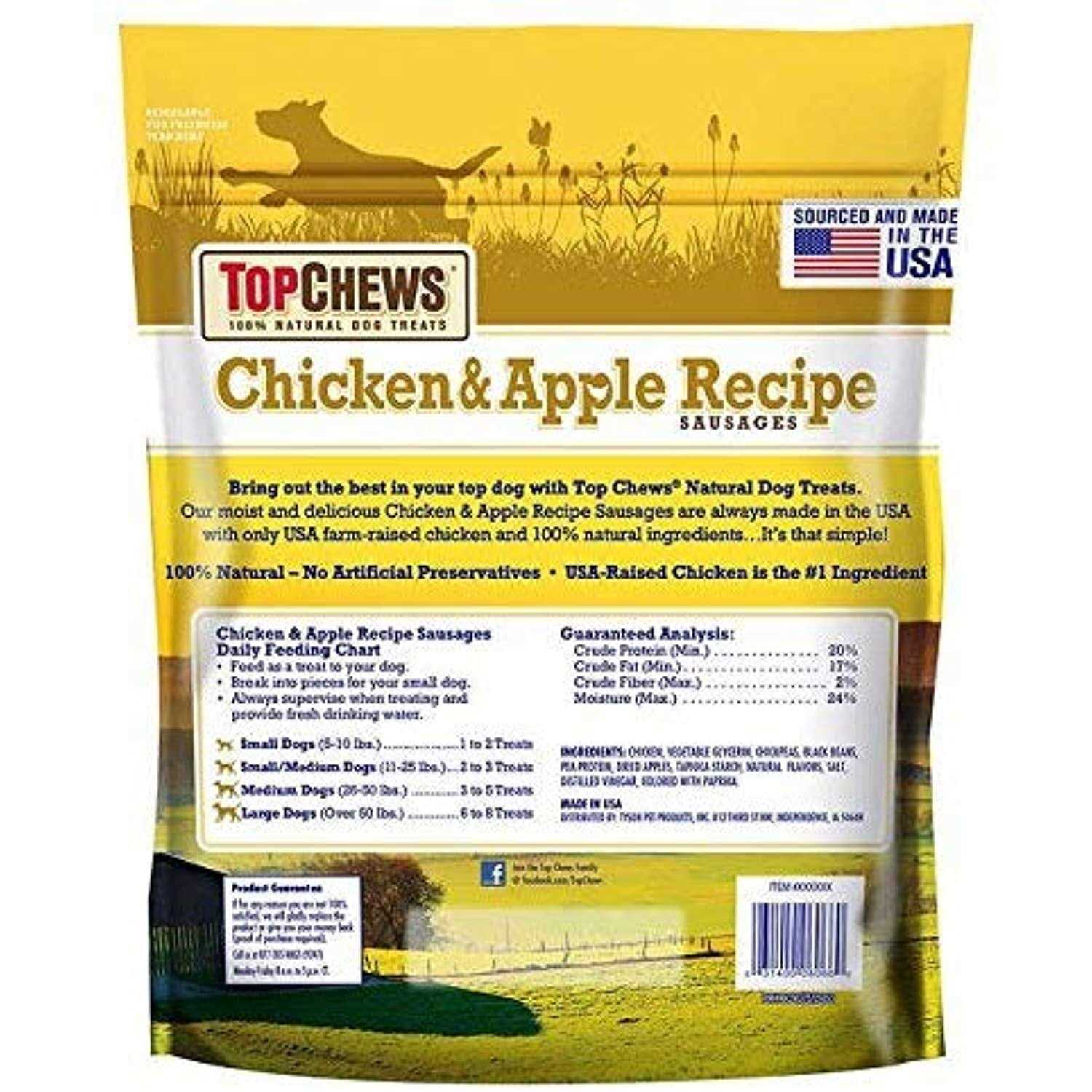 Alternative view of Top Chews Chicken & Apple Recipe 100% Natural Dog Treats