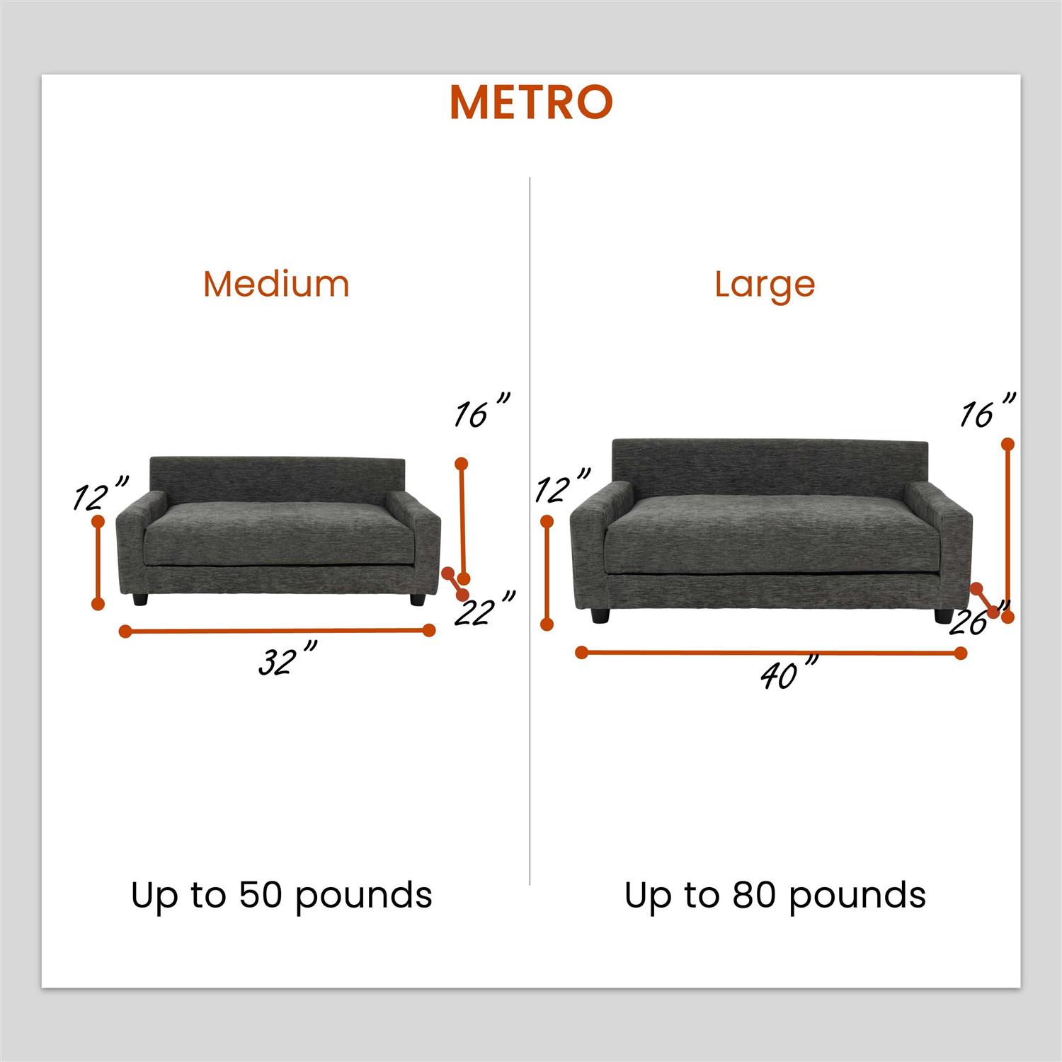 Alternative view of Club Nine Pets Metro Orthopedic Dog Bed