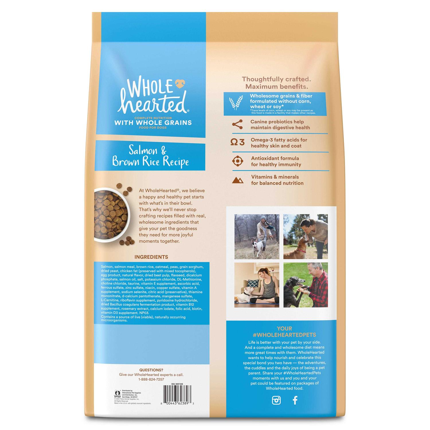 Alternative view of WholeHearted Whole Grains Salmon Recipe Dry Dog Food
