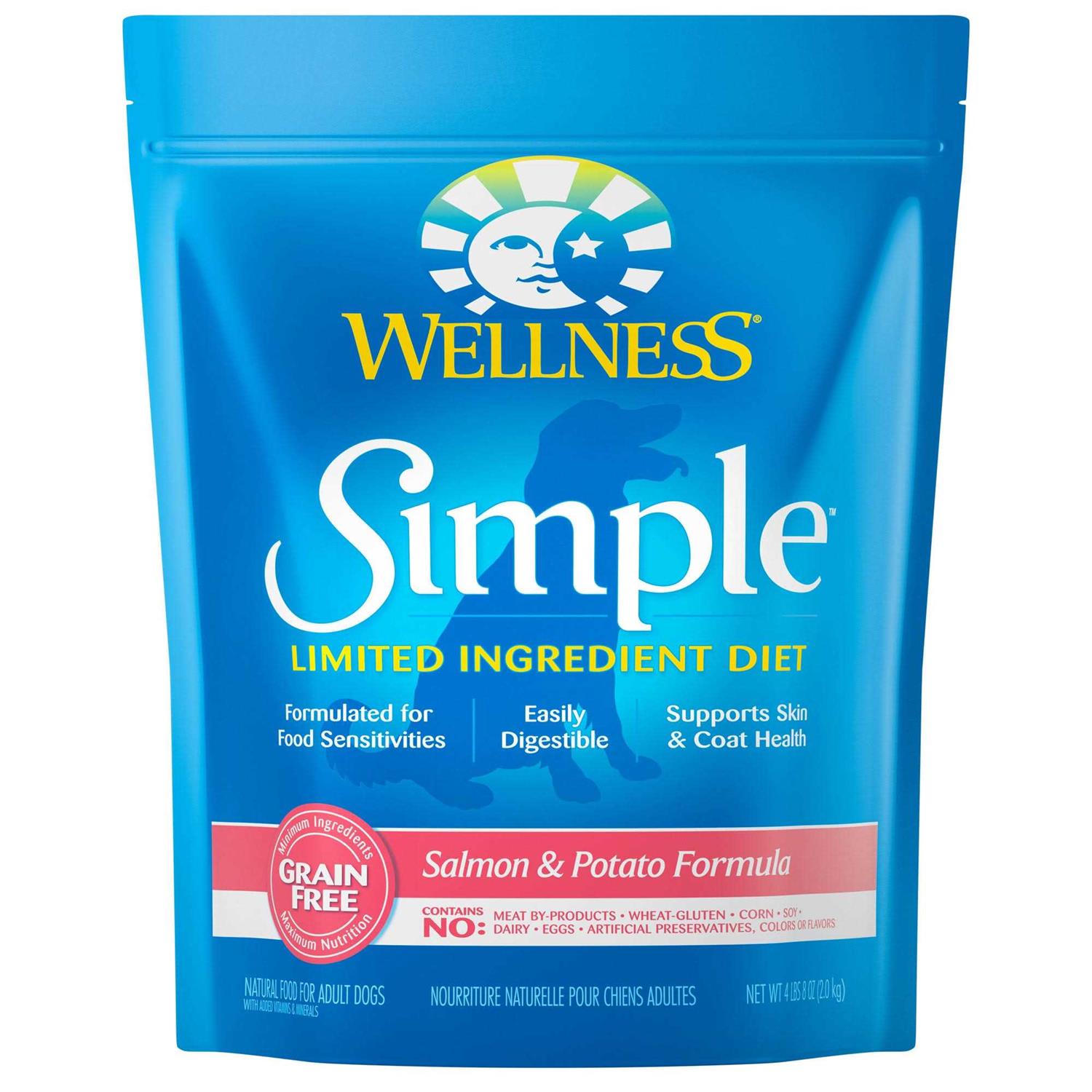 Wellness Simple Limited Ingredient Diet Grain Free Salmon & Potato Natural Dry Dog Food