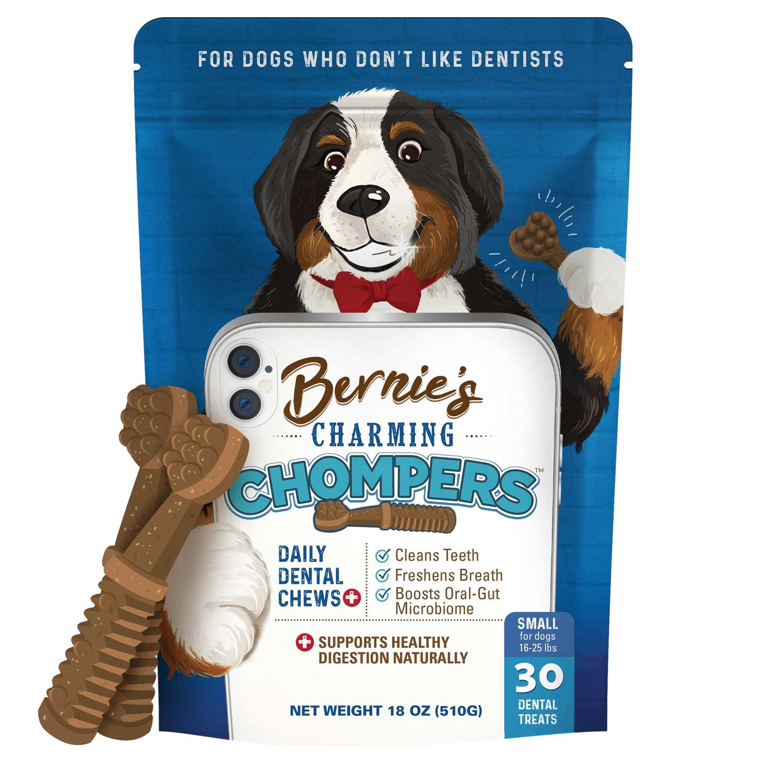 Bernie's Charming Chompers Daily Dental Chews Dogs