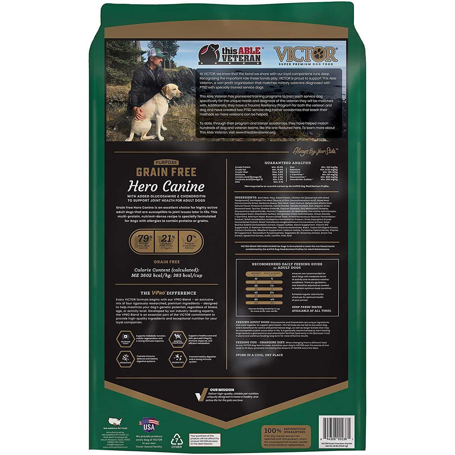 Alternative view of Victor Hero Canine Grain Free Dry Dog Food