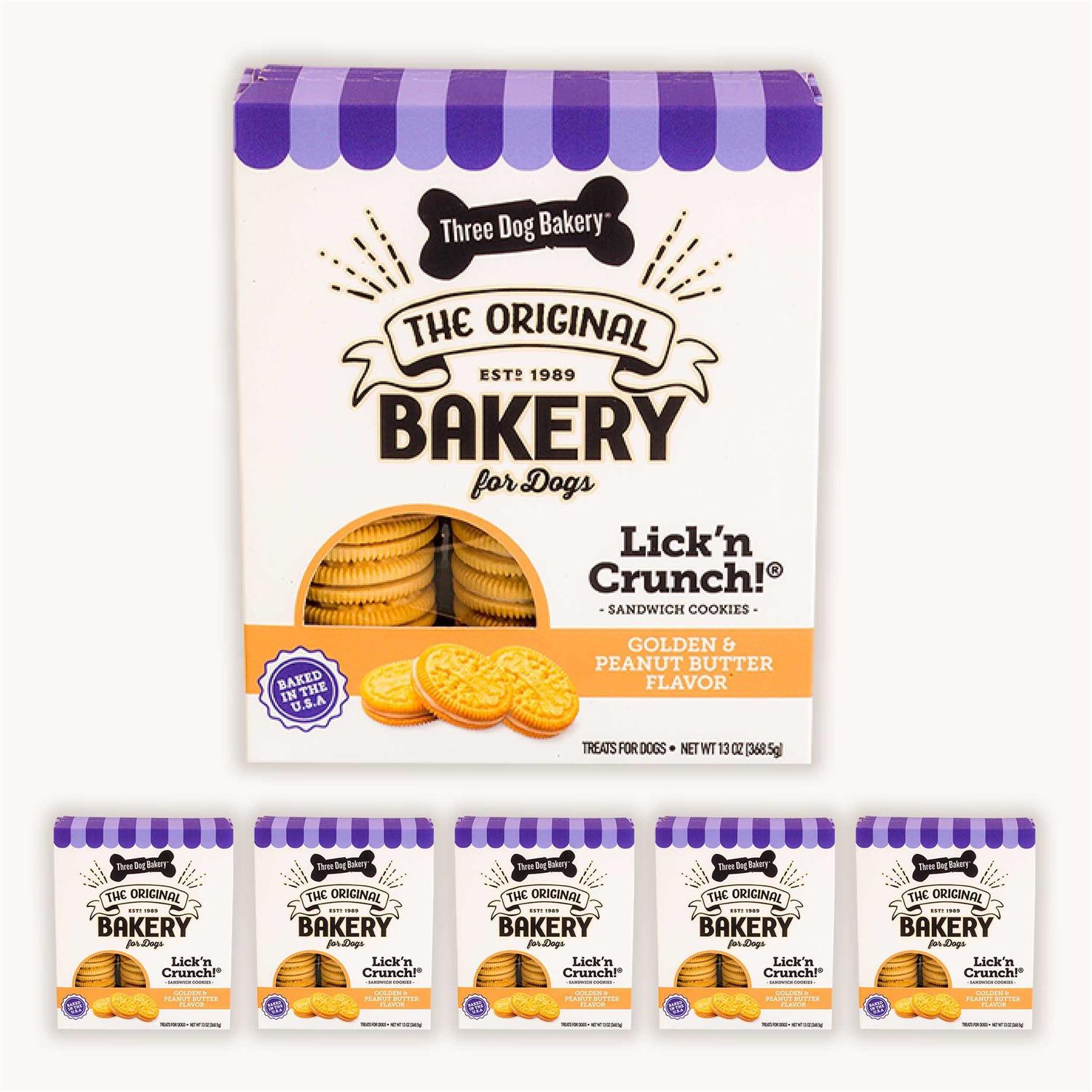 Three Dog Bakery Lick 'n Crunch Sandwich Dog Treats