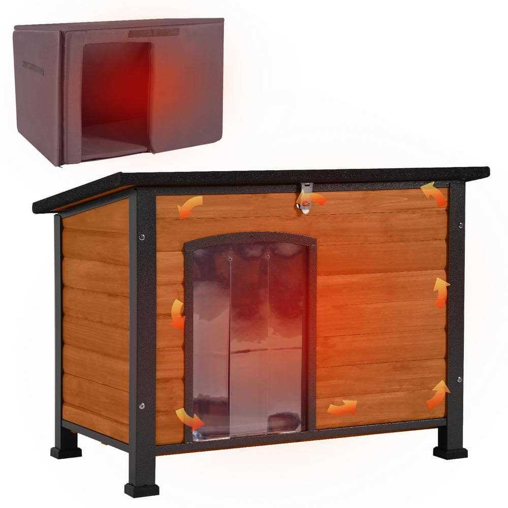 Aivituvin Insulated Outdoor Dog House with Liner Inside