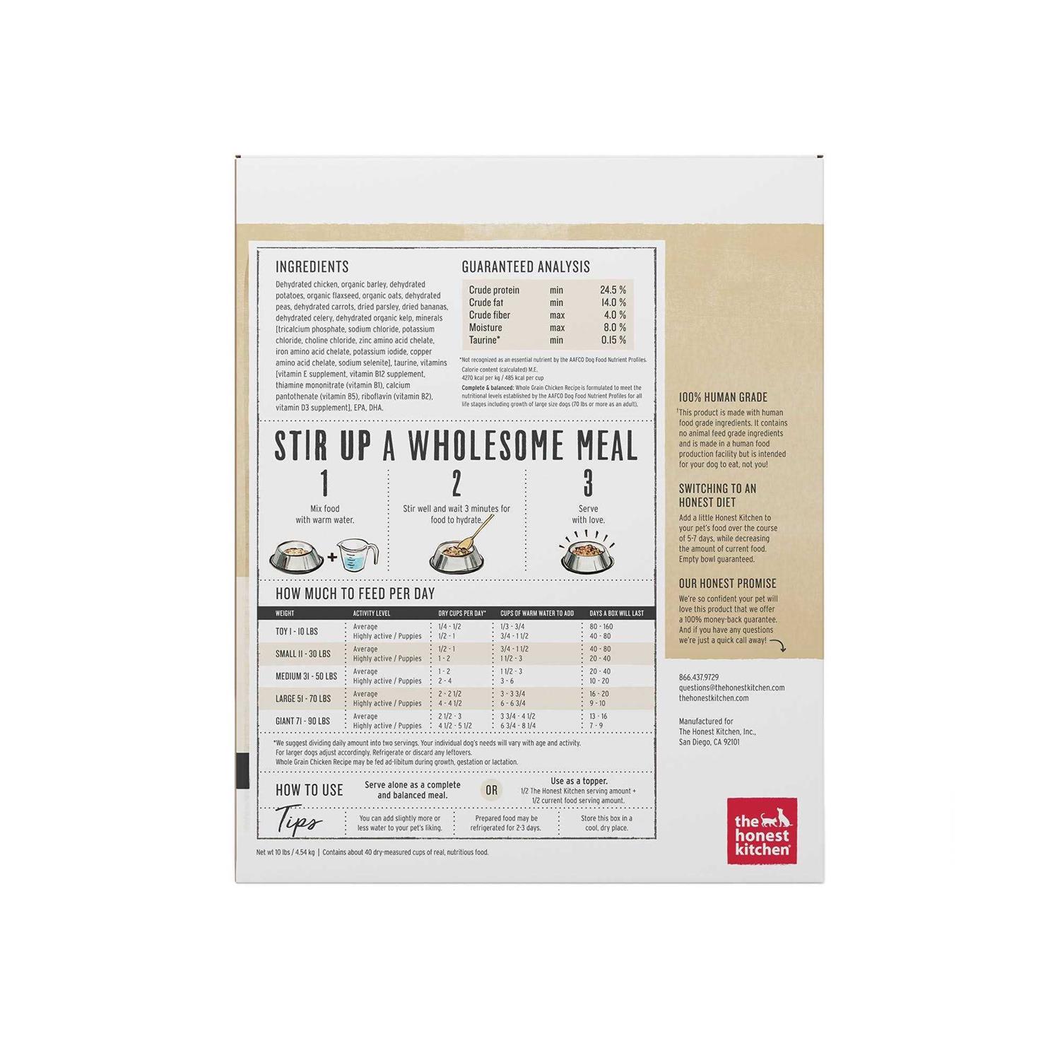 Alternative view of The Honest Kitchen Dehydrated Whole Grain Chicken Dog Food