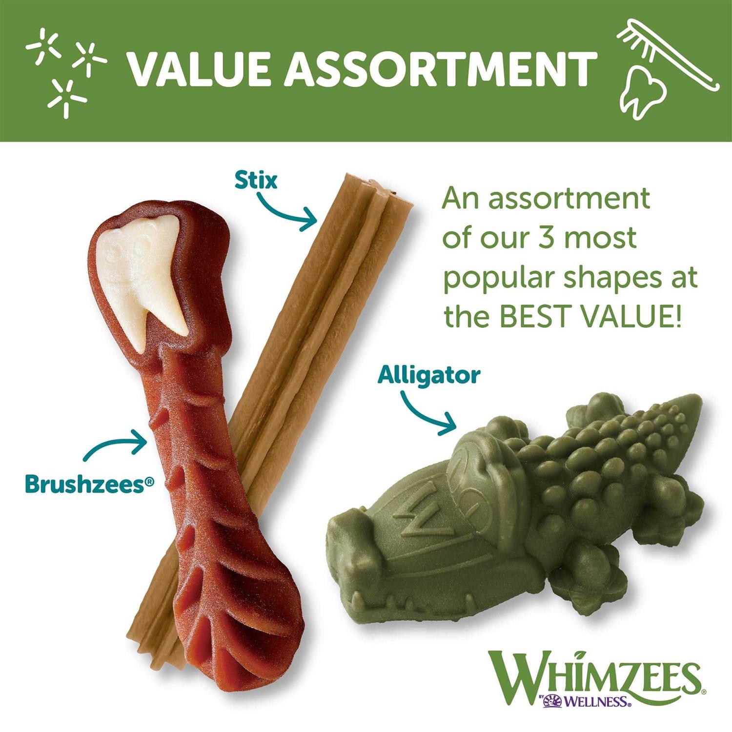Alternative view of Whimzees Large Natural Dental Value Box Dog Treats