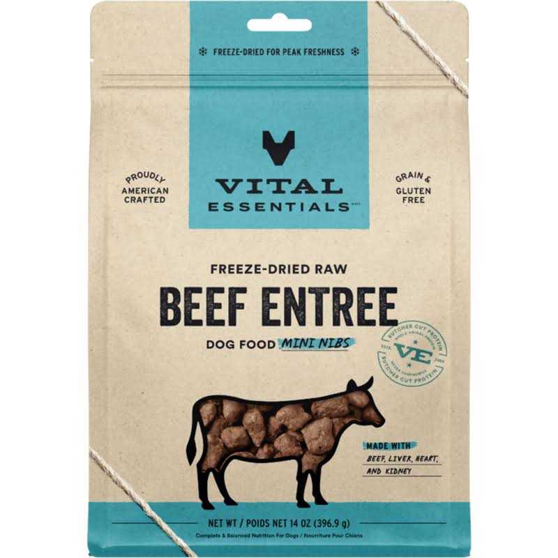 Alternative view of Vital Essentials Beef Entree Mini Nibs Freeze-Dried Raw Dog Food