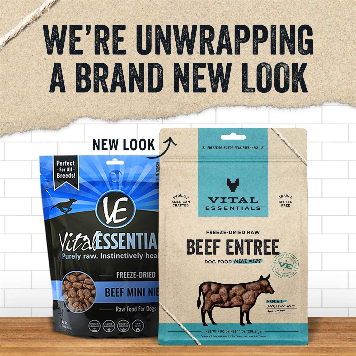 Alternative view of Vital Essentials Beef Entree Mini Nibs Freeze-Dried Raw Dog Food