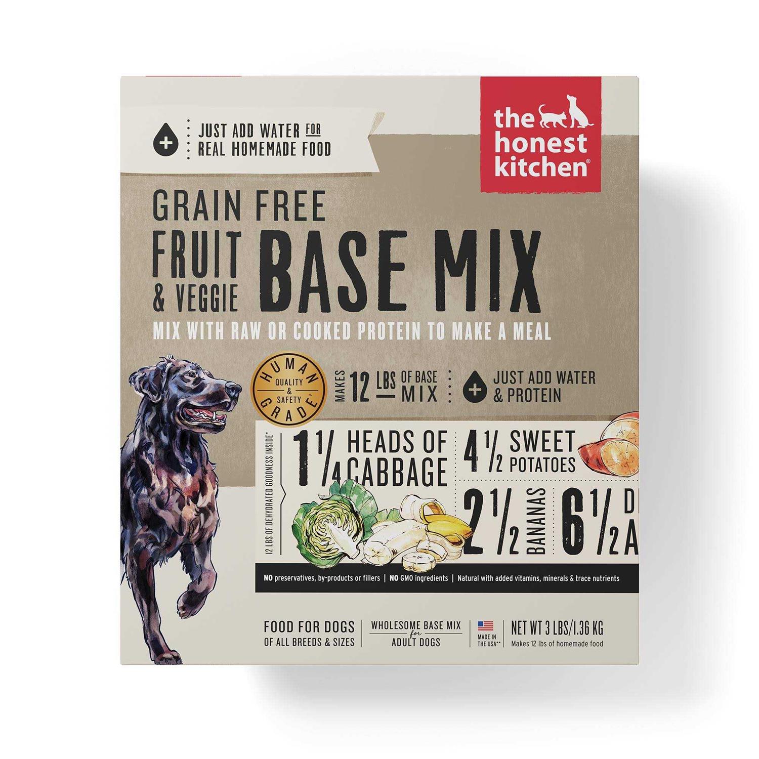 The Honest Kitchen Dehydrated Grain Free Fruit & Veggie Base Mix Dog Food