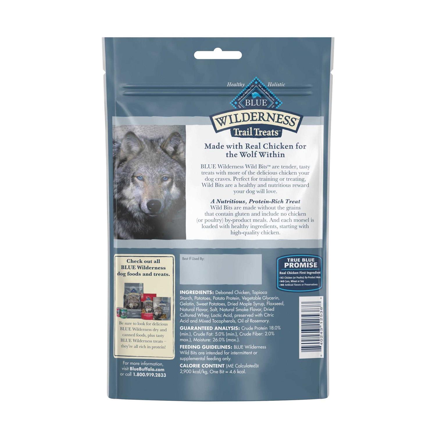 Alternative view of Blue Buffalo Wilderness Trail Treats Wild Bits Dog Treats