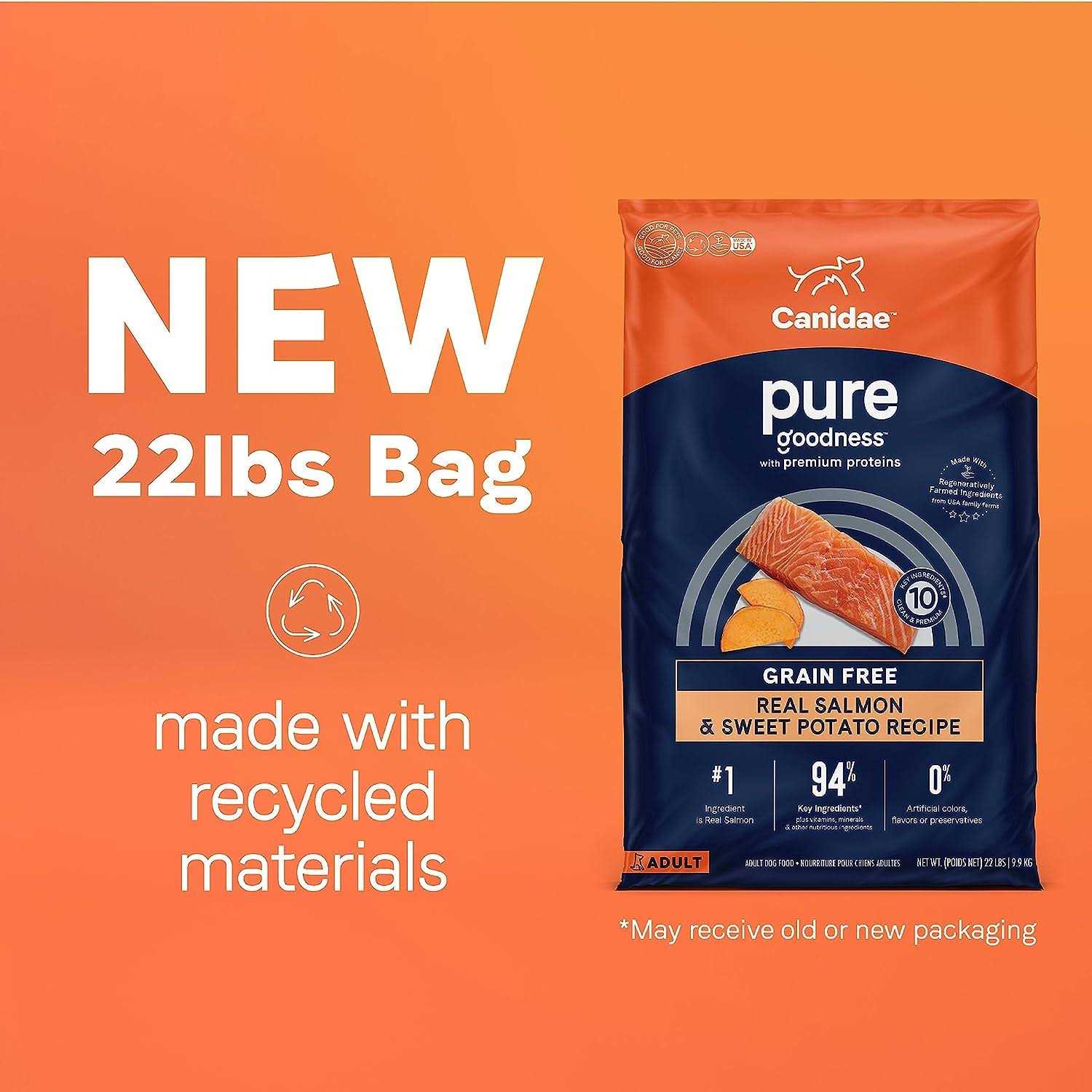 Alternative view of Canidae Pure Grain Free Salmon & Sweet Potato Adult Dry Dog Food