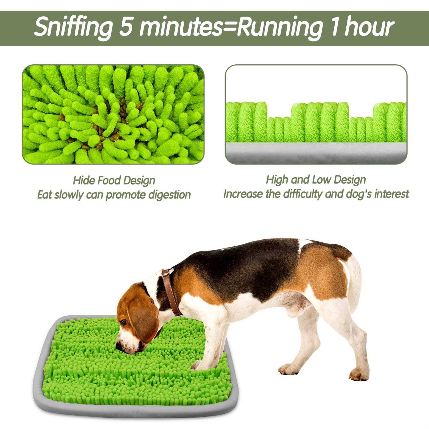 Alternative view of Bakumon Snuffle Mat for Dogs 21x16Inch Interactive Sniff Mats for Large Medium Small Breed Dog Pet,Snuffle Bowl Mat Nosework Training Foraging Pad