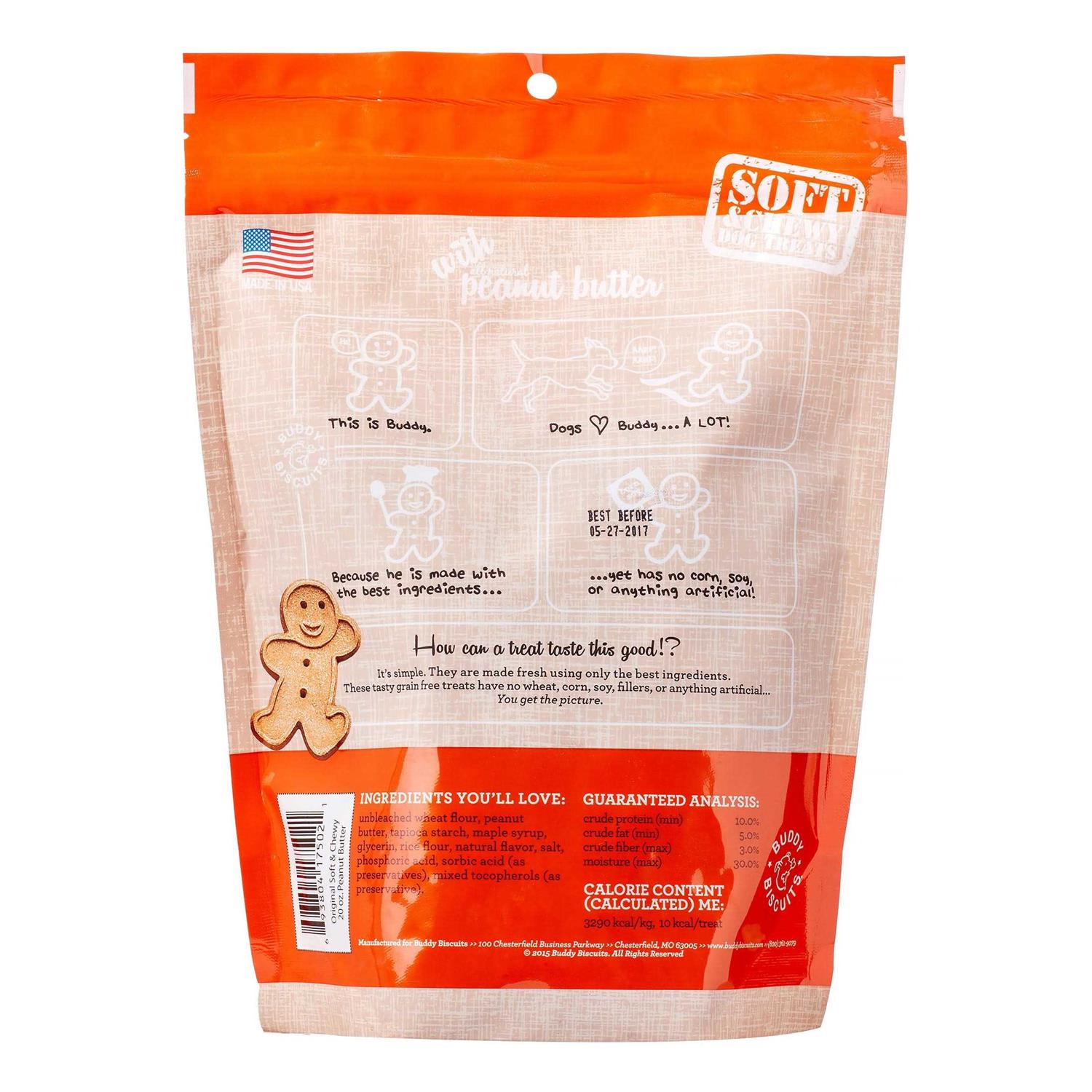 Alternative view of Buddy Biscuits Peanut Butter Soft and Chewy Dog Treats