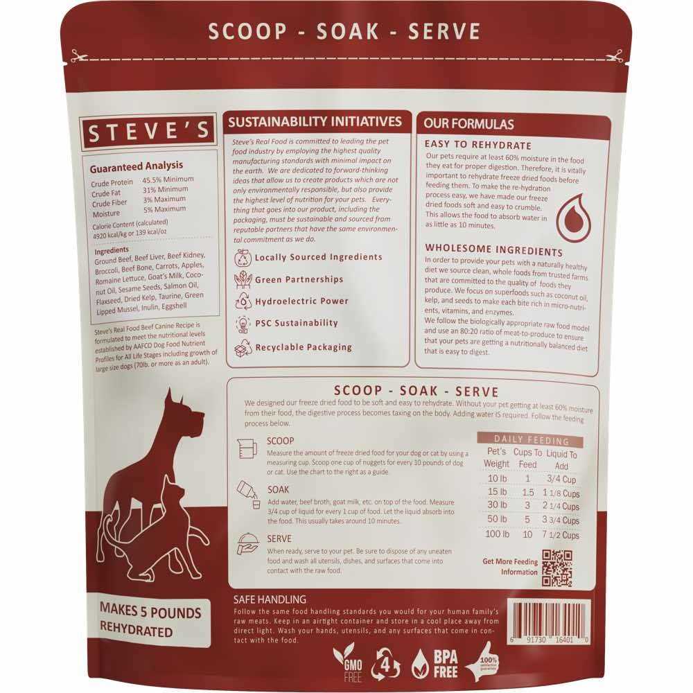 Alternative view of Steve's Real Food Freeze Dried Nuggets