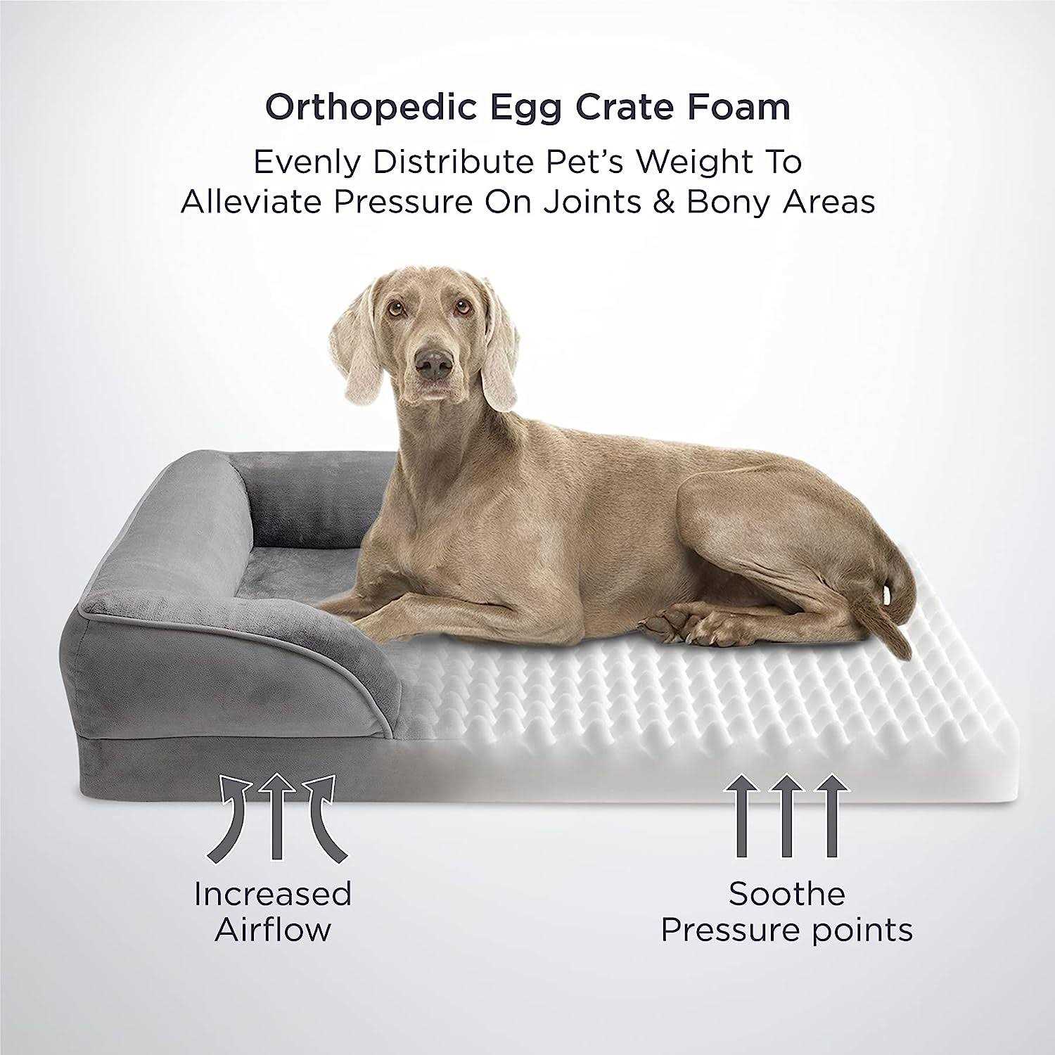 Alternative view of Bedsure Orthopedic Dog Bed Dogs Dog Bed Sofa Washable