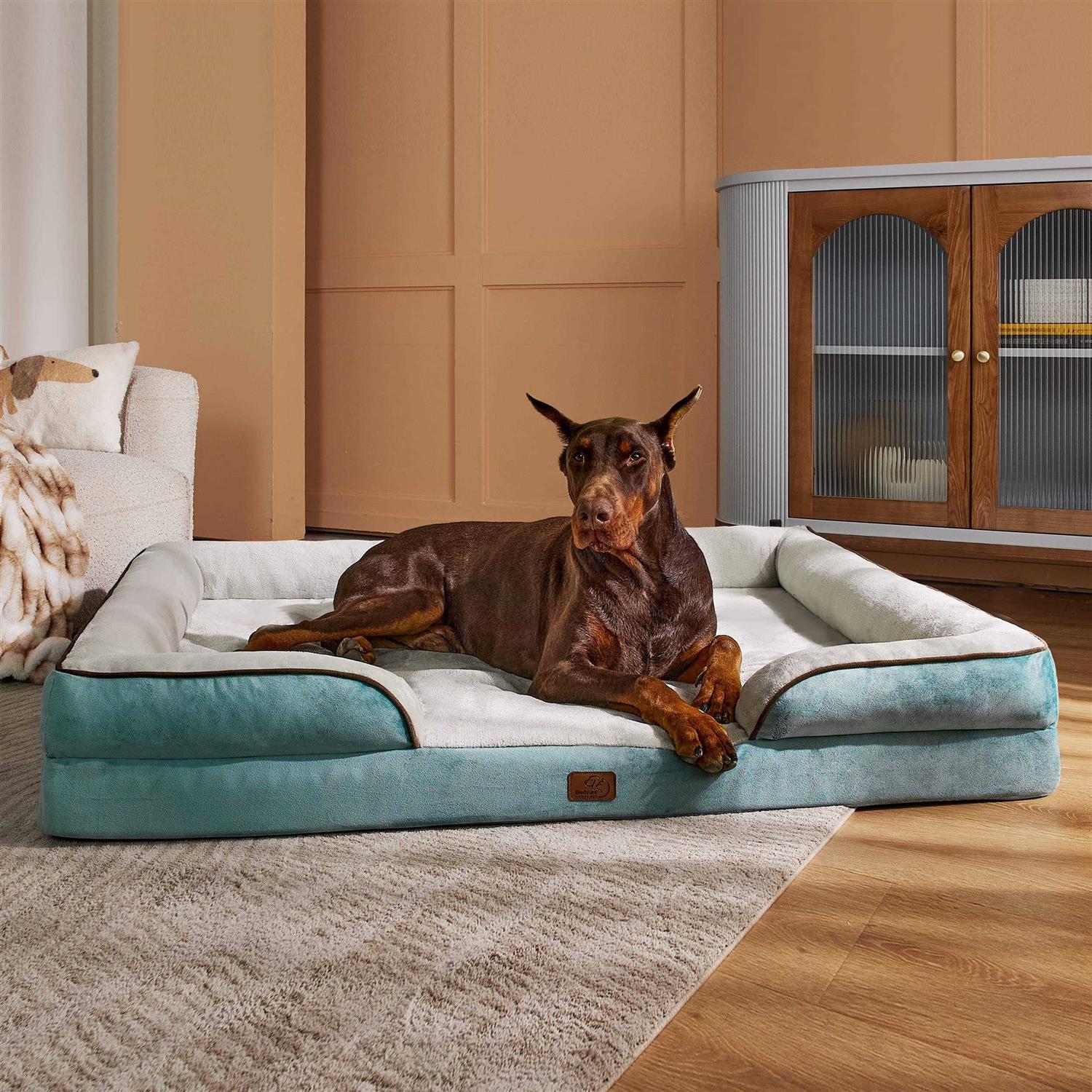 Bedsure Orthopedic Dog Bed Dogs Dog Bed Sofa Washable