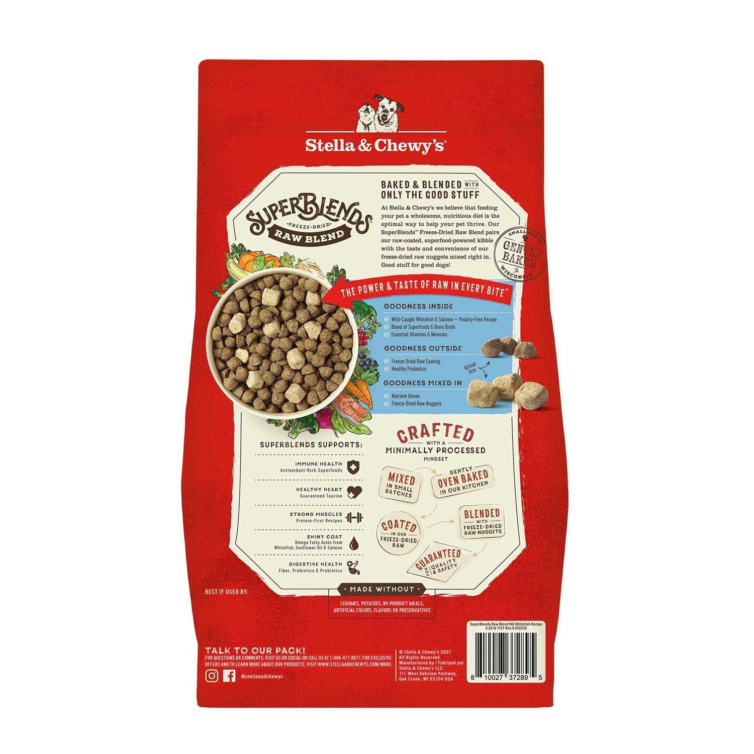 Alternative view of Stella & Chewy's SuperBlends Raw Wholesome Grains Wild Caught Whitefish & Salmon Recipe with Superfoods