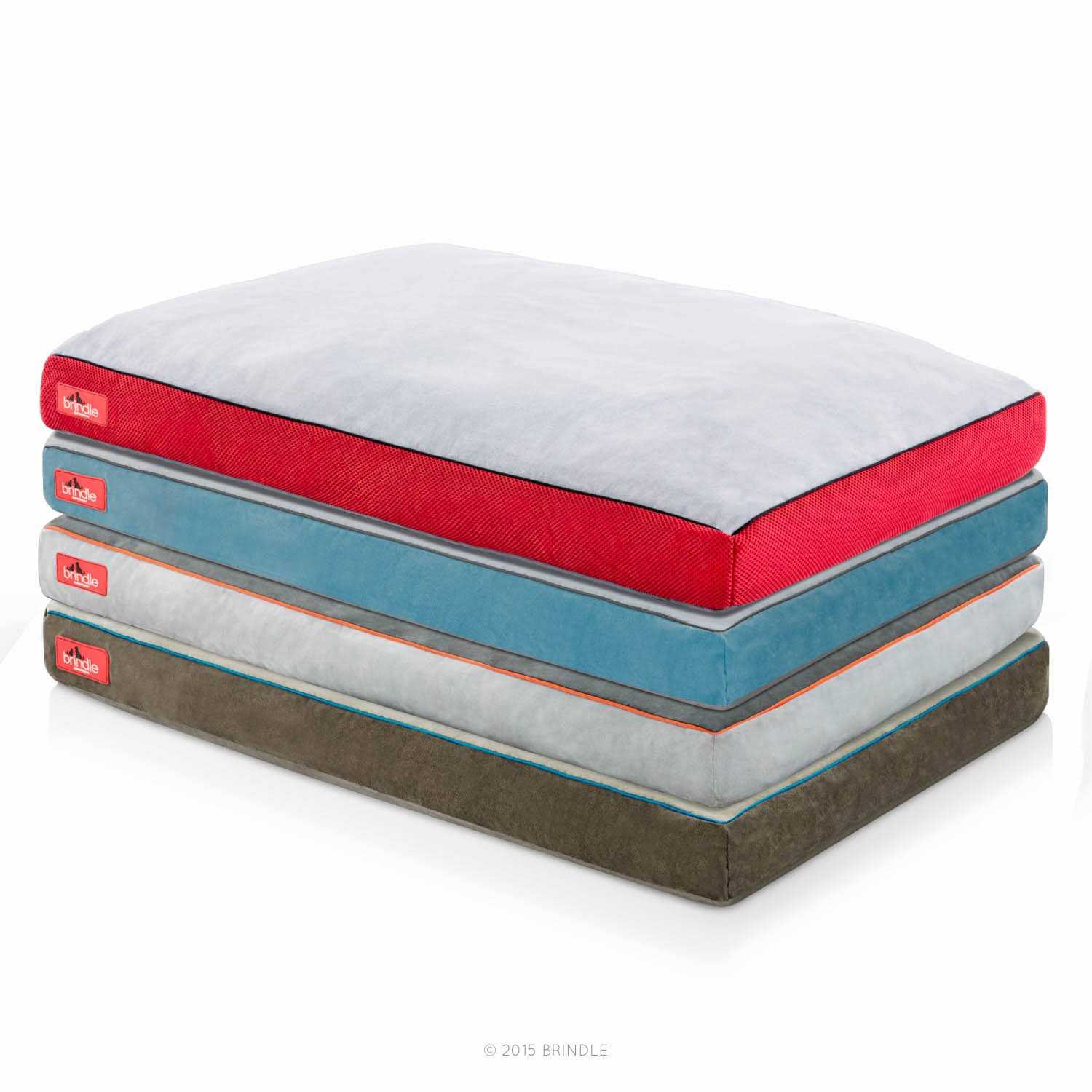 Alternative view of Brindle Soft Memory Foam Dog Bed with Removable Washable Cover
