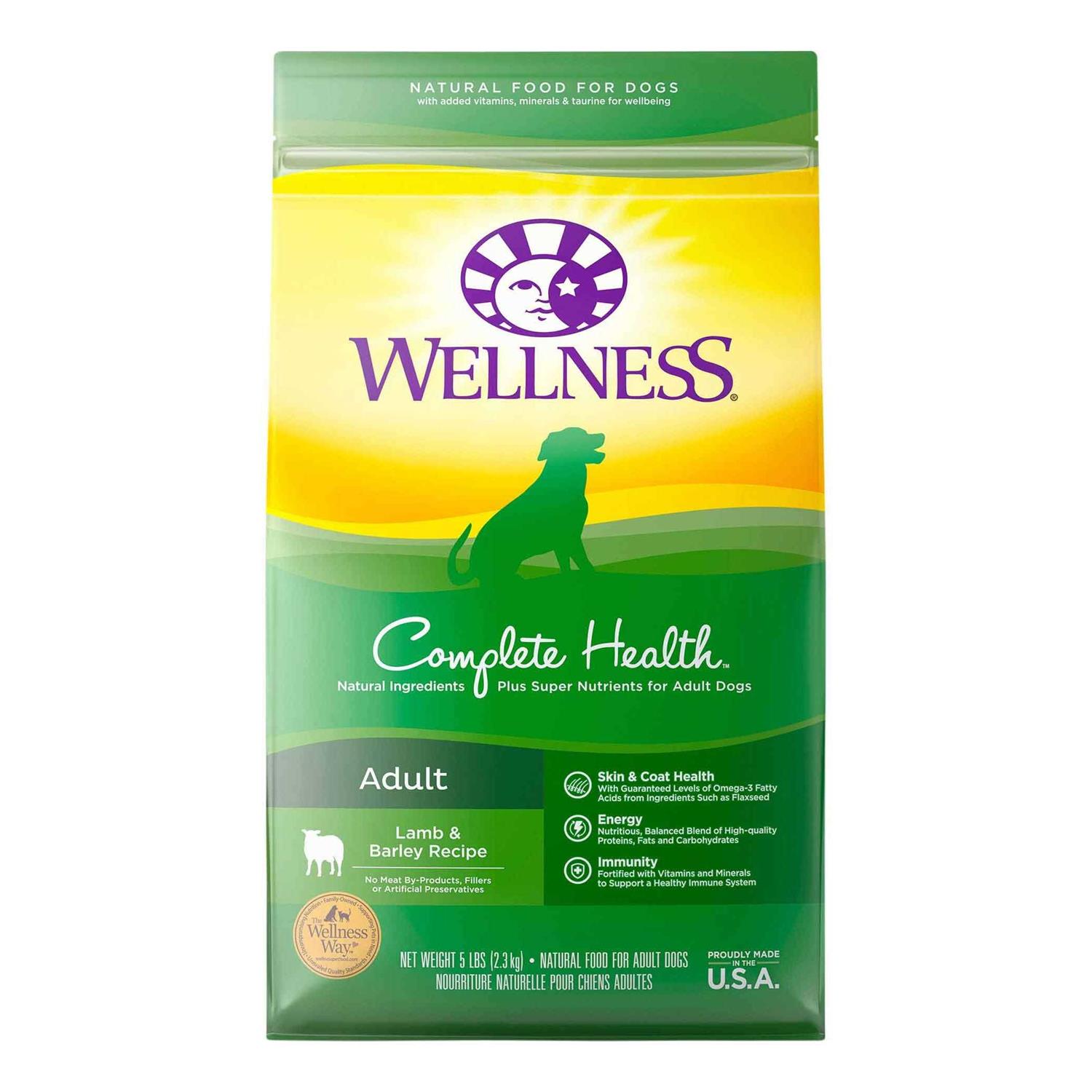 Wellness Complete Health Lamb & Barley Dry Dog Food