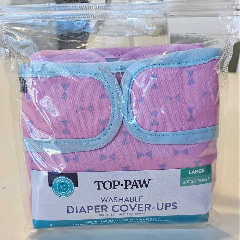Alternative view of Top Paw Washable Pink Diaper Cover Ups