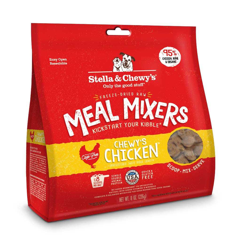 Stella & Chewy's Chicken Meal Mixers Freeze-Dried Dog Food Topper, 9oz