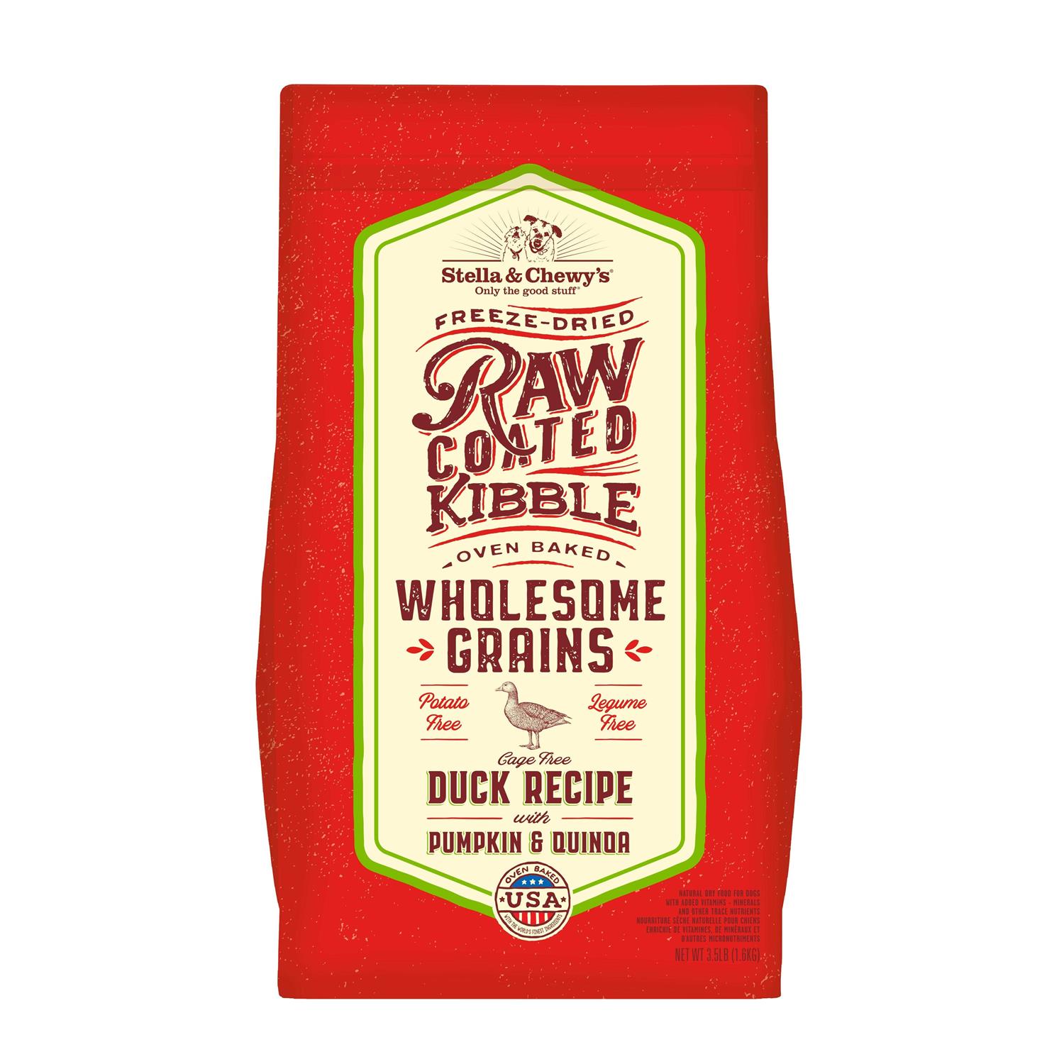 Stella & Chewy's Raw Coated Kibble Recipe with Wholesome Grains Dog
