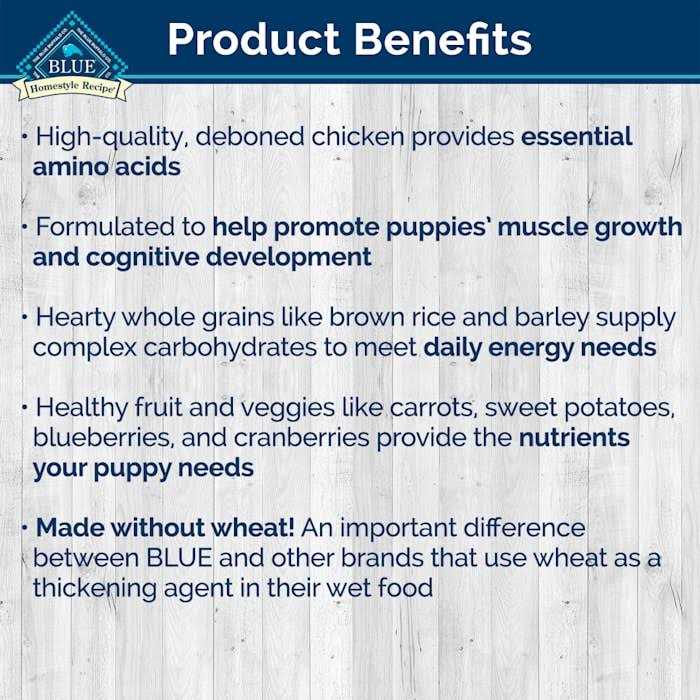 Alternative view of Blue Buffalo Homestyle Recipe Puppy Chicken Dinner Wet Dog Food