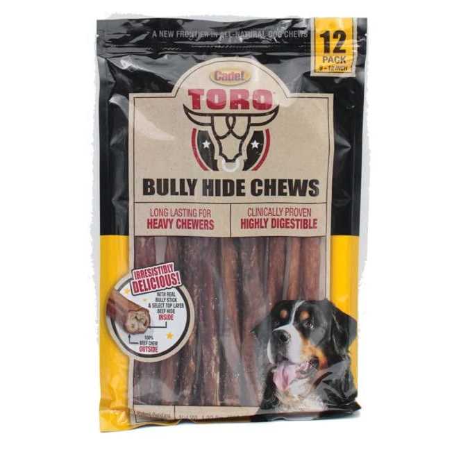 Cadet Toro Bully Hide Sticks All-Natural Dog Chews