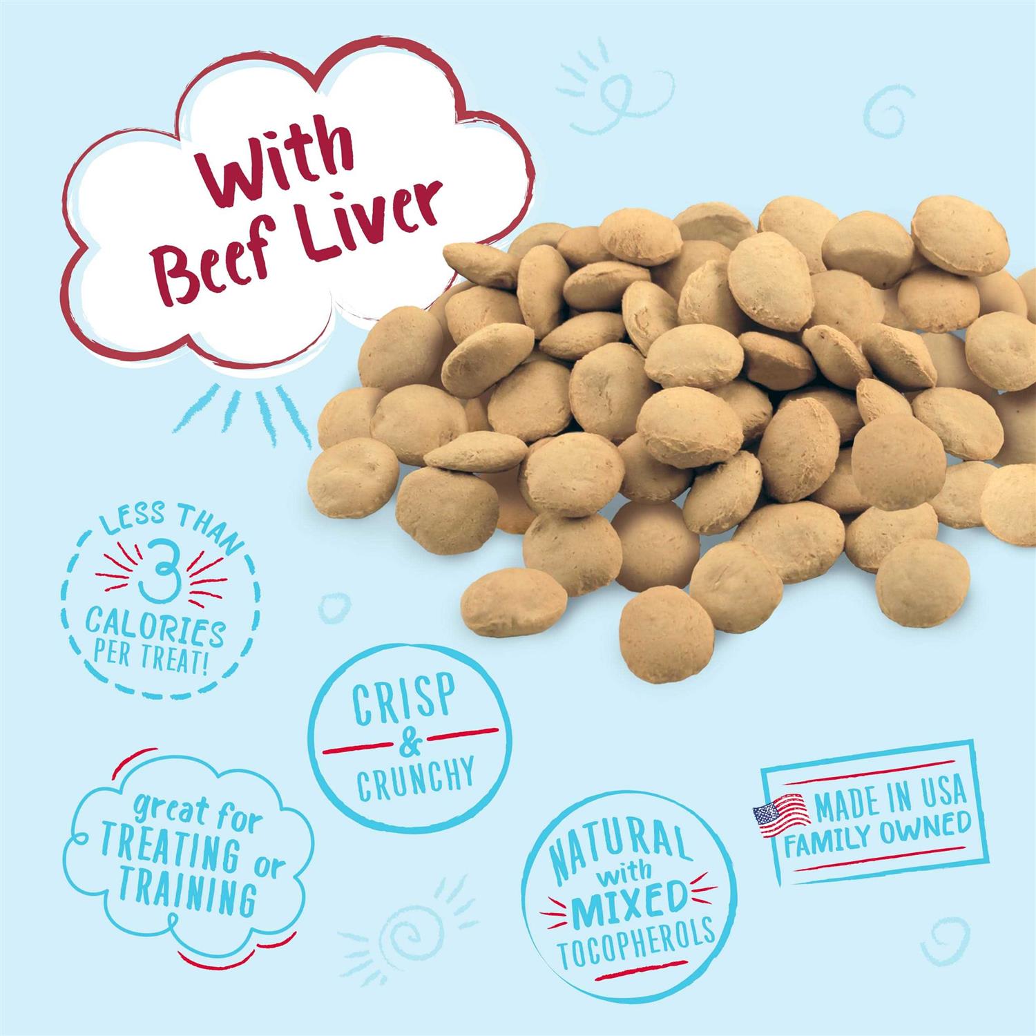 Alternative view of Charlee Bear Original Crunch Beef Liver Dog Treat 16 oz