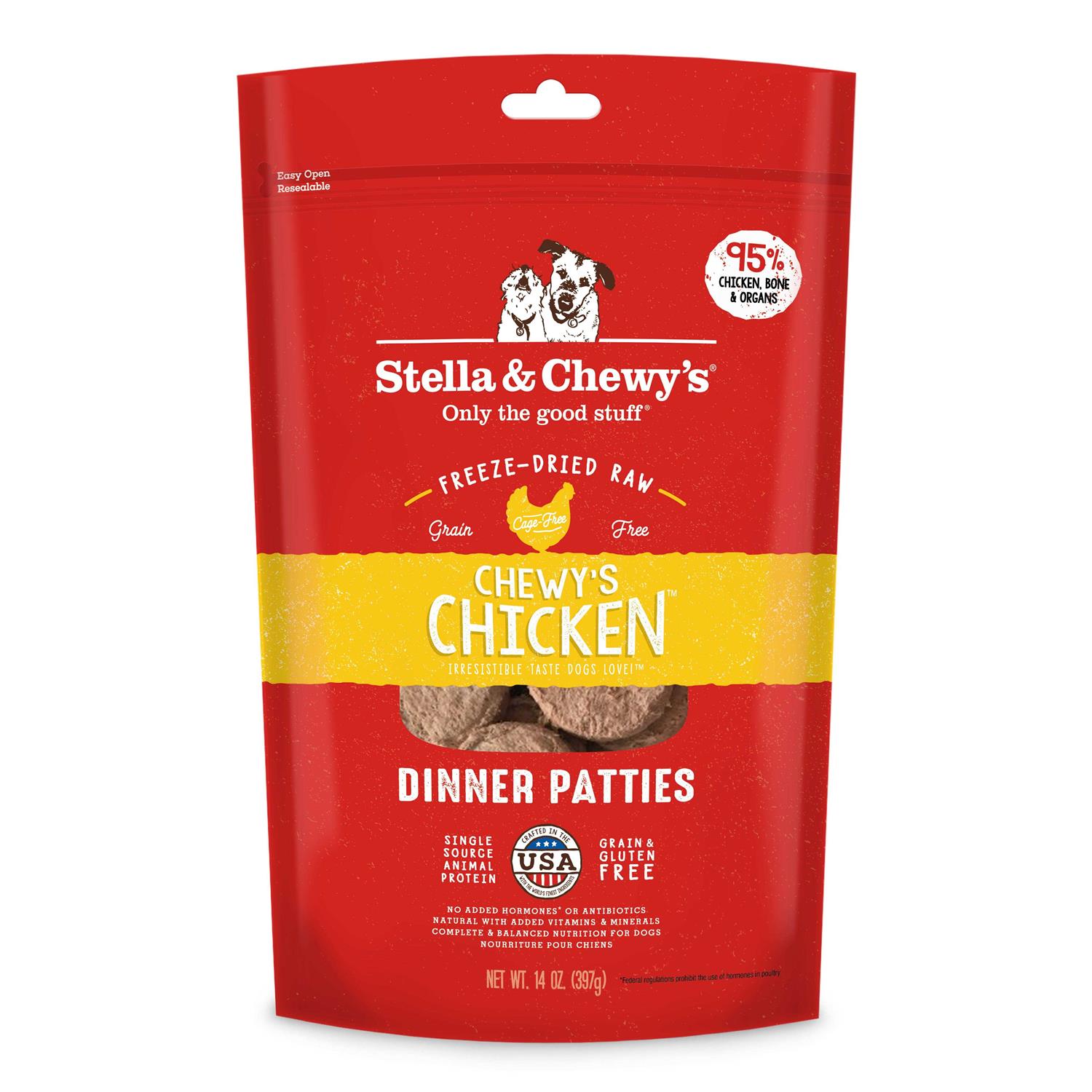 Stella & Chewy's Dinner Patties Chicken Freeze-Dried Dog Food