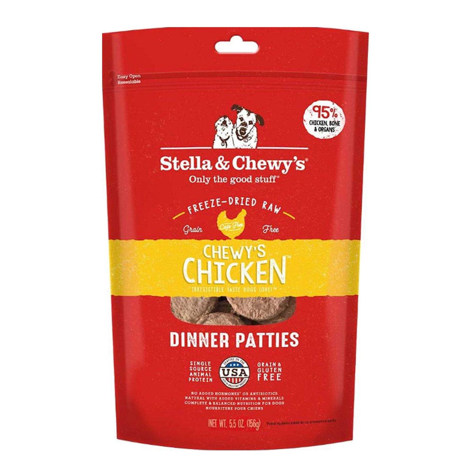 Stella & Chewy's Dinner Patties Chicken Freeze-Dried Dog Food