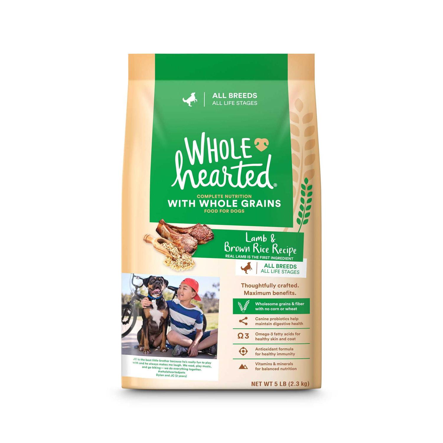 WholeHearted Lamb & Brown Rice Recipe with Whole Grains Dry Dog Food