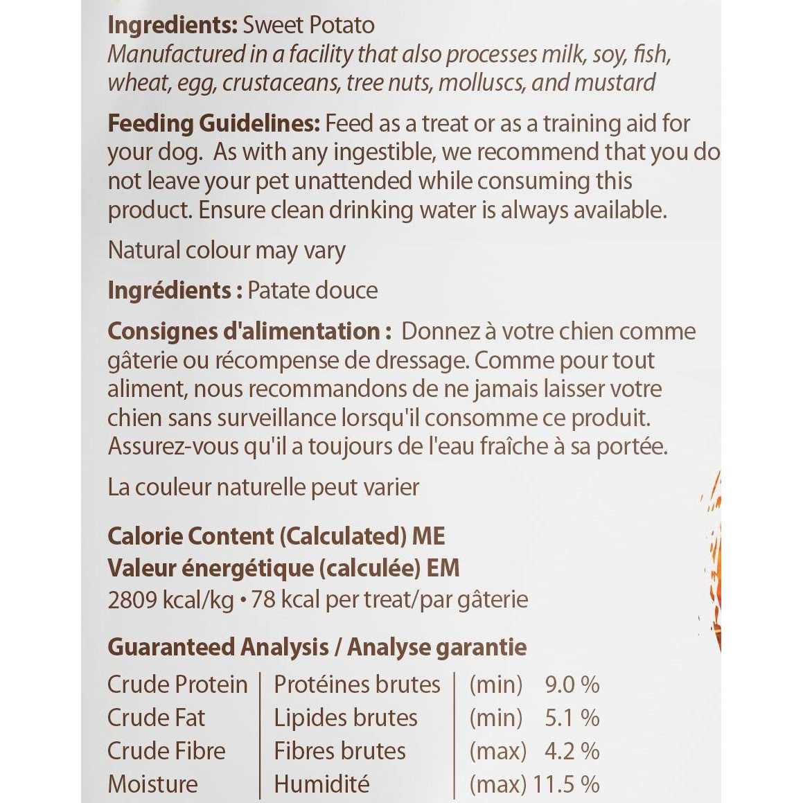 Alternative view of Caledon Farms Dog Treats Sweet Potato Chews