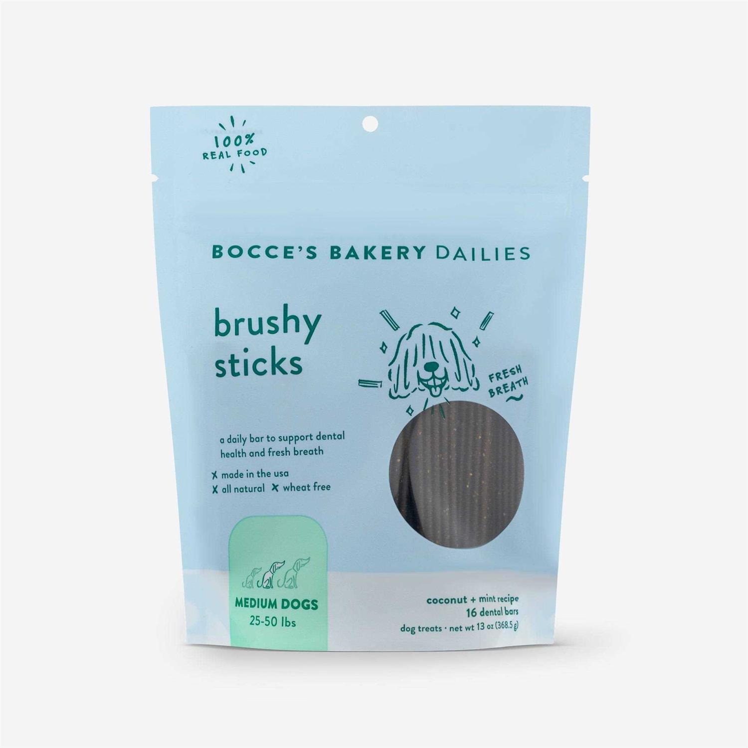 Alternative view of Bocce's Bakery Brushy Sticks