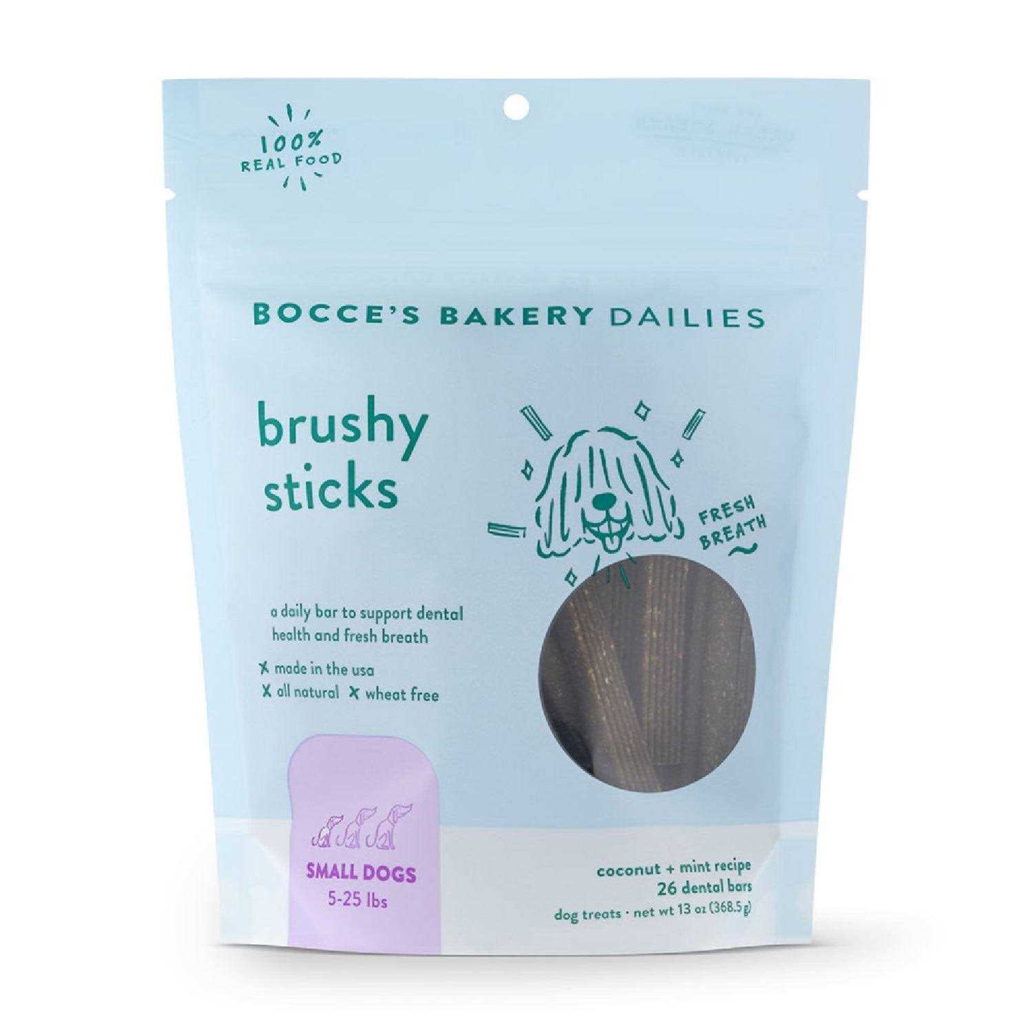 Alternative view of Bocce's Bakery Brushy Sticks