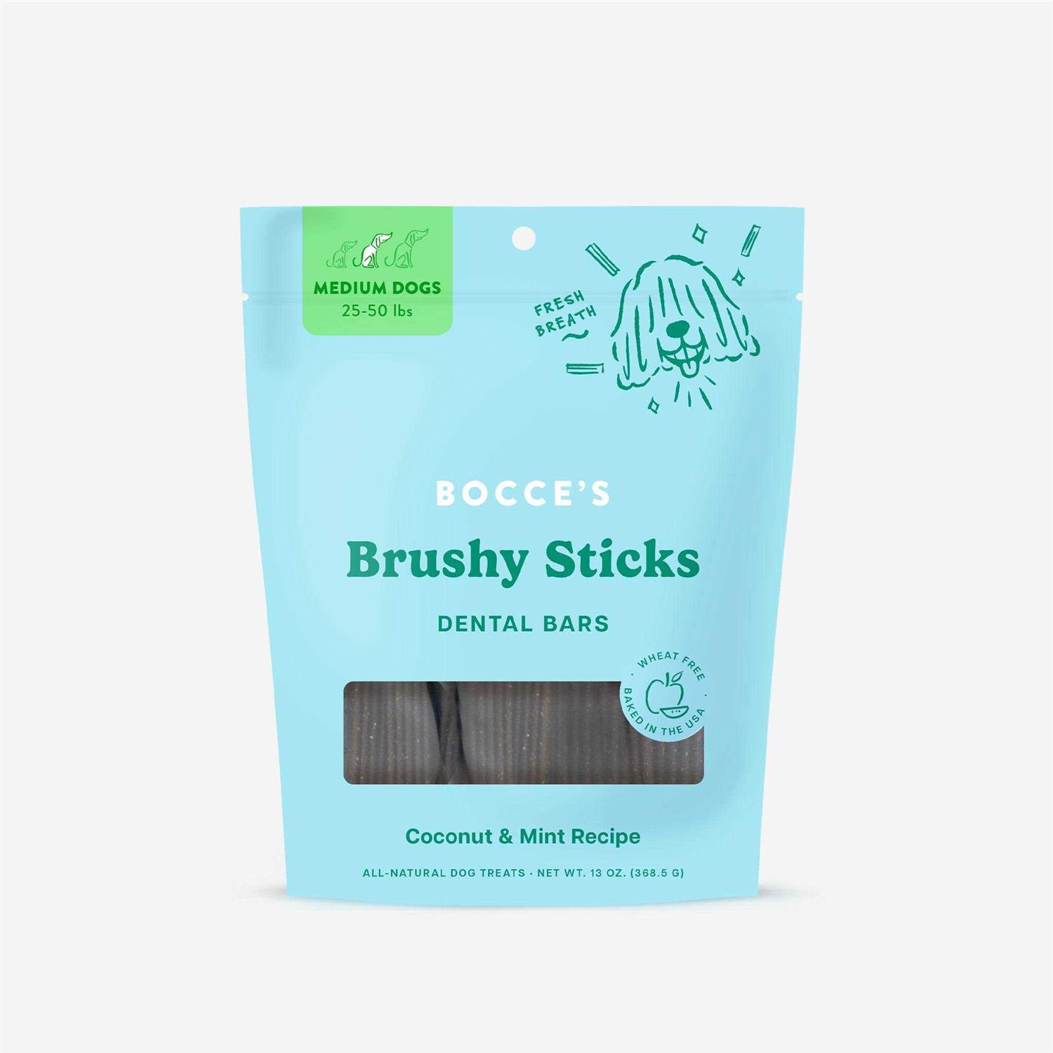 Alternative view of Bocce's Bakery Brushy Sticks