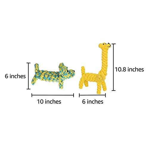 Alternative view of SunGrow Aggressive Chewers Small Dog & Cat Tug of War Rope & Chase Teething Toys