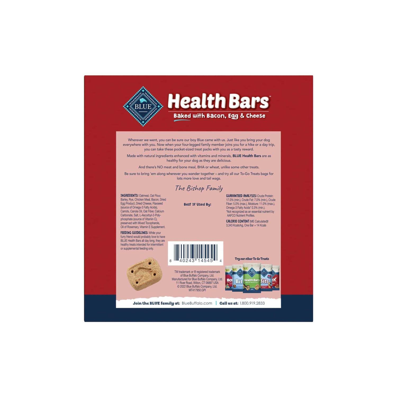 Alternative view of Blue Buffalo Health Bars Mini Natural Crunchy Dog Treats