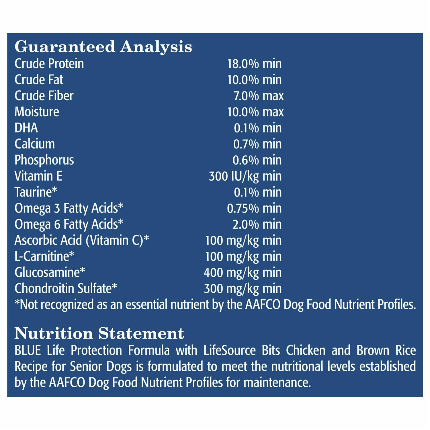 Alternative view of Blue Buffalo Life Protection Formula Natural Senior Chicken and Brown Rice Dry Dog Food