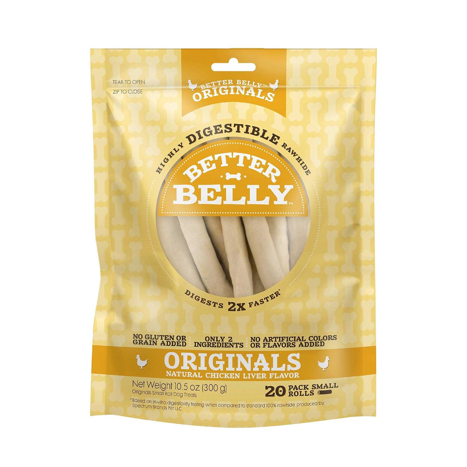 Better Belly Rawhide Chicken Liver Rolls