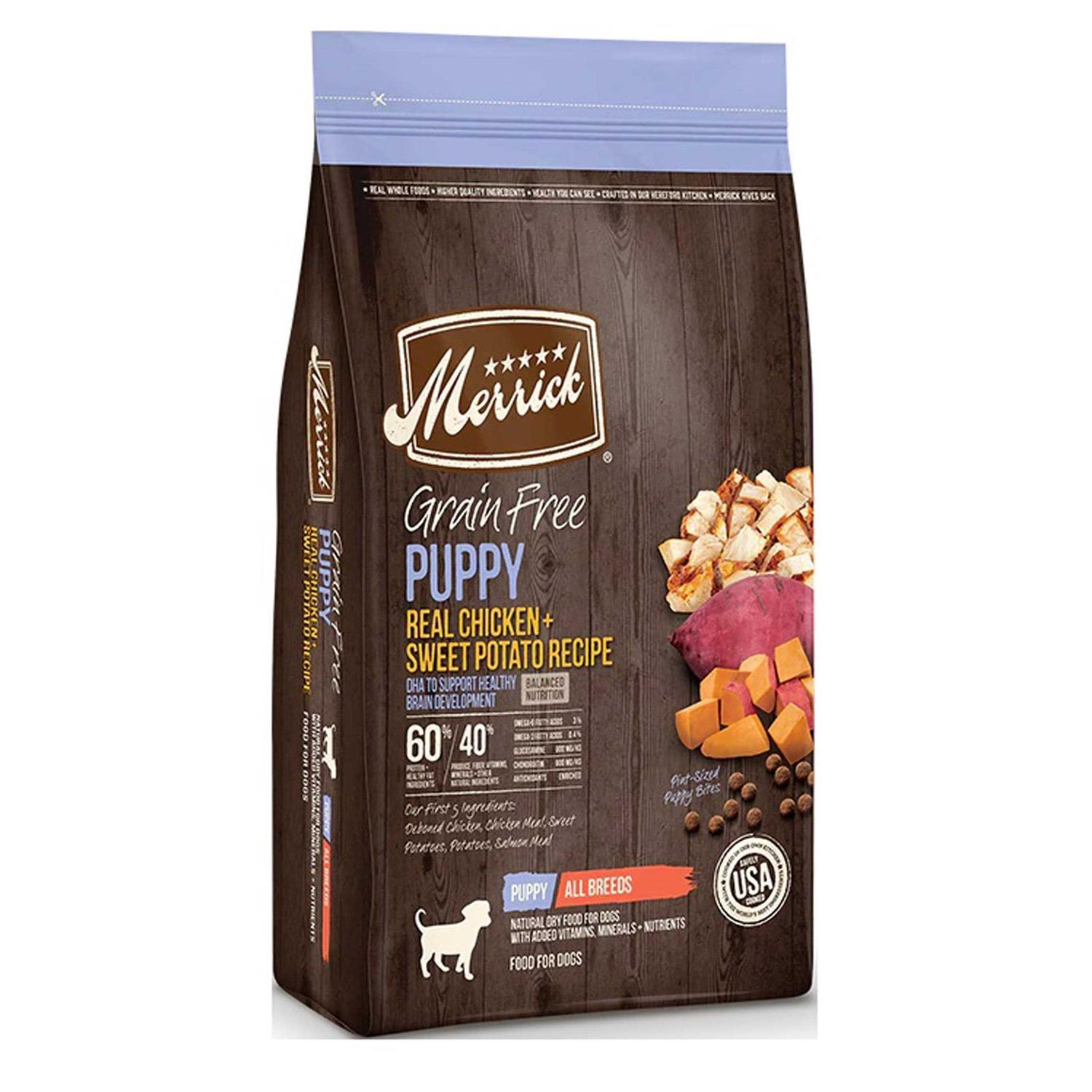 Merrick Grain Free Puppy Chicken Sweet Potato Recipe Dry Dog Food