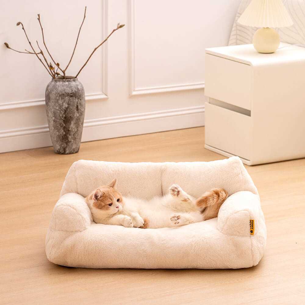 FunnyFuzzy Plaid Dog & Cat Couch Bed Gift for Dog