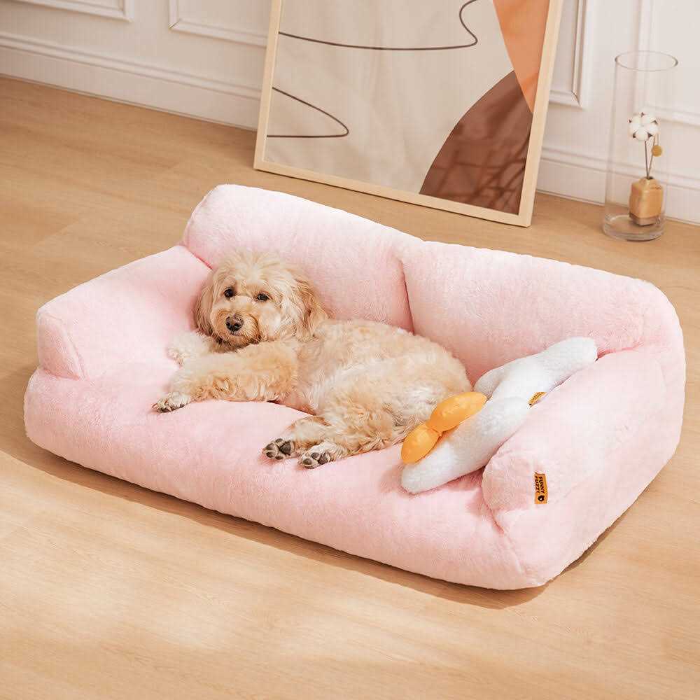 FunnyFuzzy Plaid Dog & Cat Couch Bed Gift for Dog