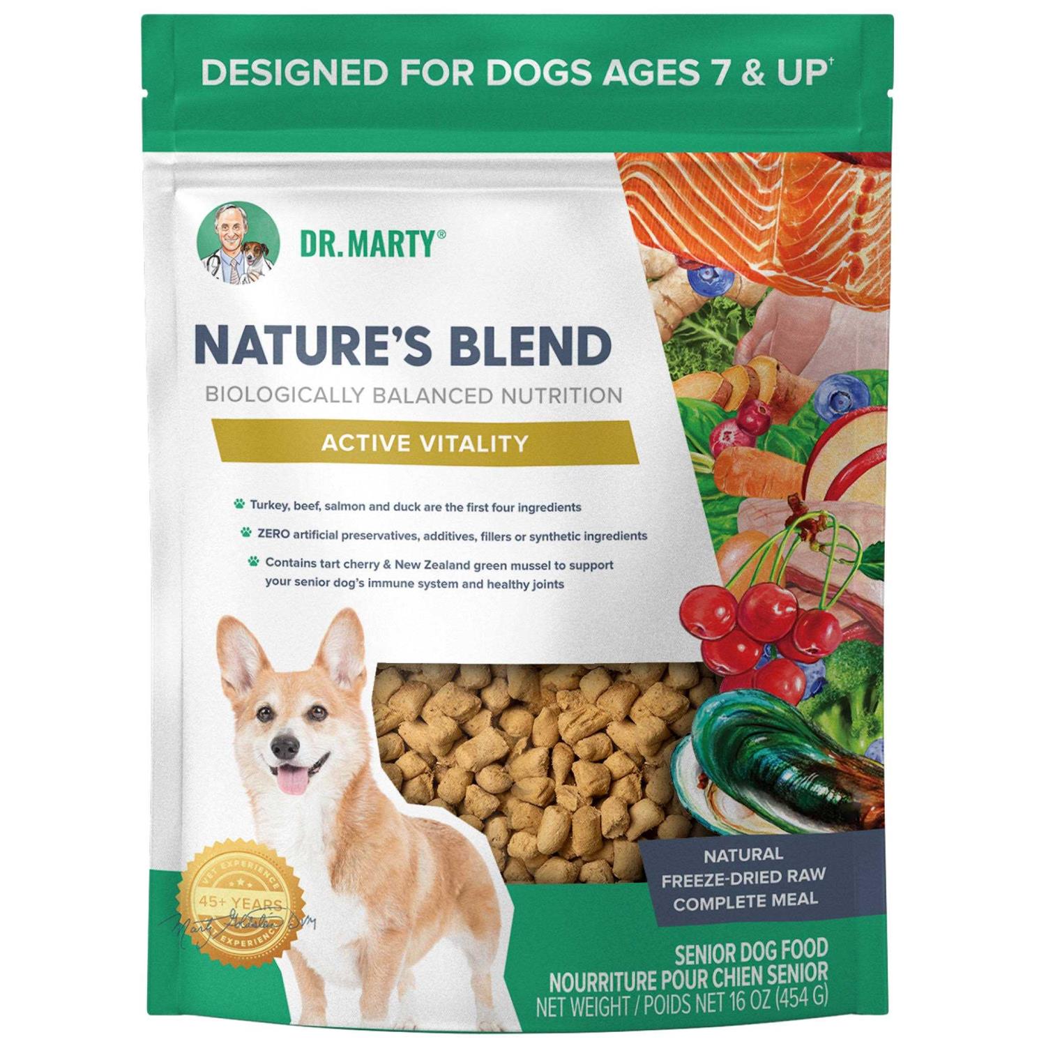 Dr. Marty Nature's Blend Active Vitality Freeze Dried Raw Dog Food