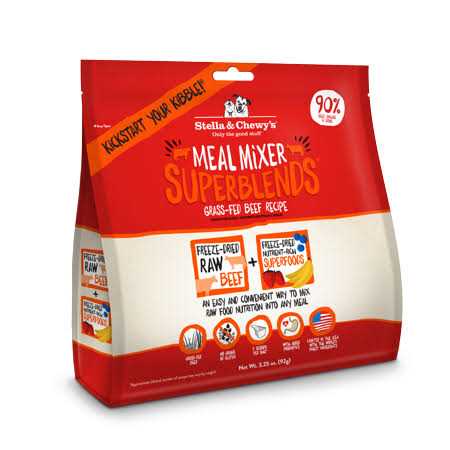 Stella & Chewy's Freeze Dried Grass Fed Beef Meal Mixer SuperBlends Dog Food
