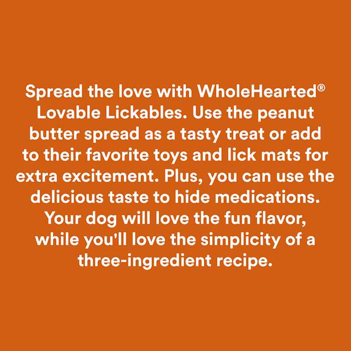 Alternative view of WholeHearted Loveable Lickables Peanut Butter Dog Treats
