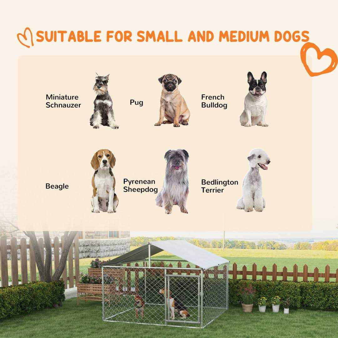 Alternative view of 212 Main PawHut Dog Kennel Outdoor Large-Sized Dogs with Waterproof UV Resistant Roof
